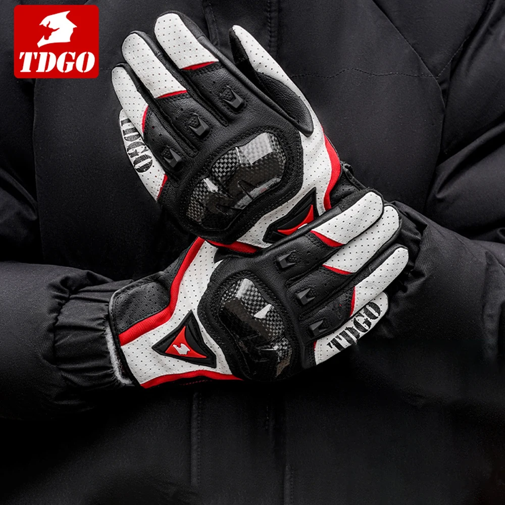 

Summer Motorcycle Riding Gloves Carbon Fiber Anti Fall Breathable Motorcycle Men Women Moto Bike Touch Screen Gloves All Season