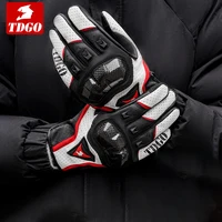 Guantes de motociclismo de verano de fibra de carbono anticaída transpirables para motocicleta hombres mujeres Moto guantes de pantalla táctil para todas las estaciones