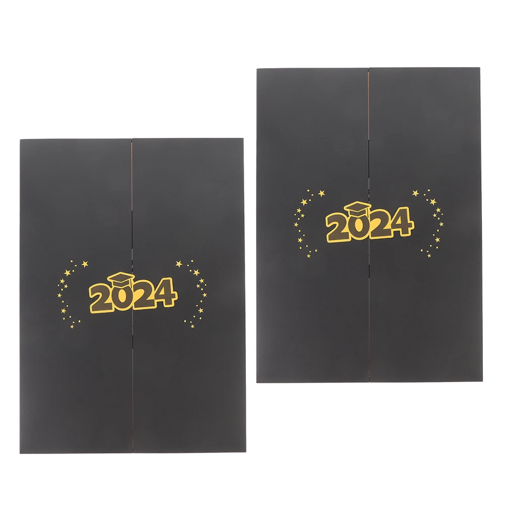 

2 Pcs Message Book Decorative Graduation Sign In Book Graduation Party Favor Guests Paper Keepsake Chic Practical Guestbook