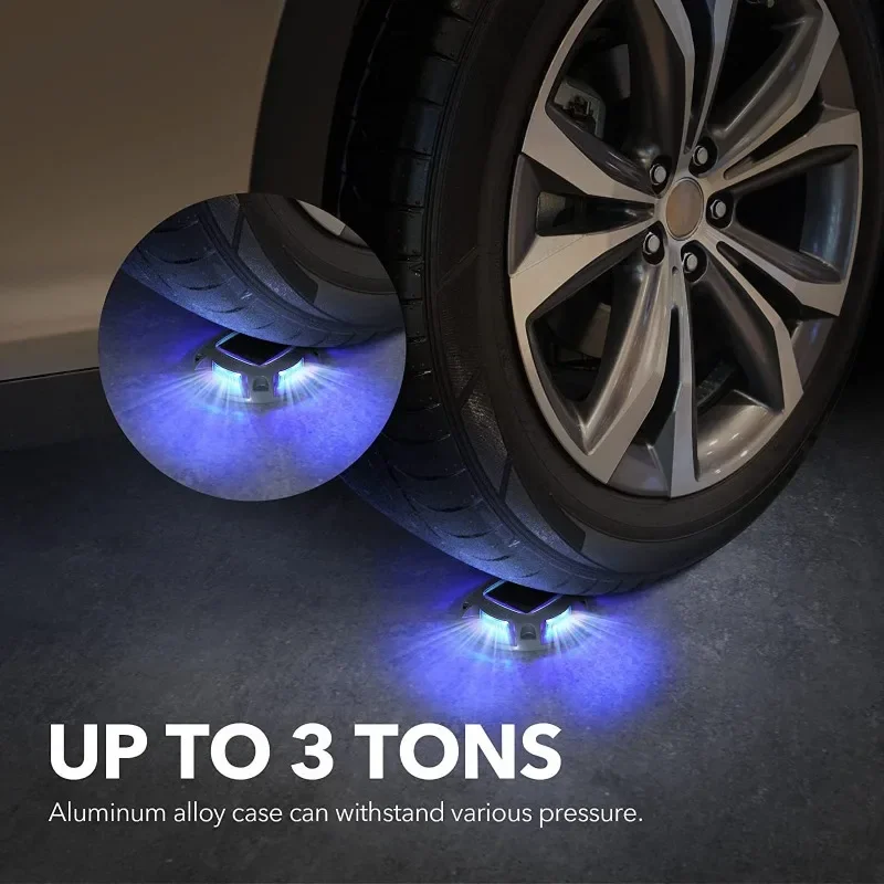 JVEE 2024 NEW LED Solar Step Light IP68 Waterproof Dual Color Switchable Four Sided Illuminated Geographic Aluminum Alloy Lamp