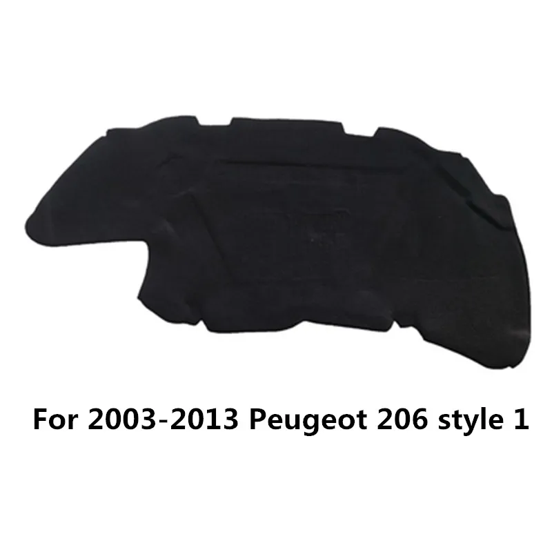 1Lot Fold Package Shipping For 2003-2013 Peugeot 206 Car Hood Engine Heat Sound Insulation Pad Cotton Soundproof Cover Mat