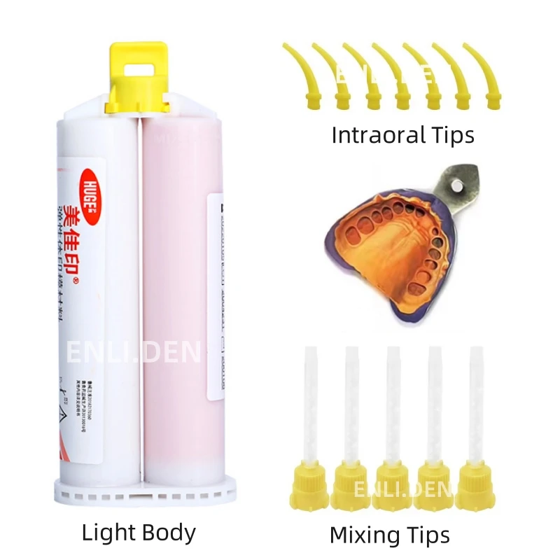 

Стоматологический силиконовый материал для оттиска, шпатлевка для тела, тяжелый тело, средний захват, искусственная Десна, наконечники для смешивания десен, пистолет