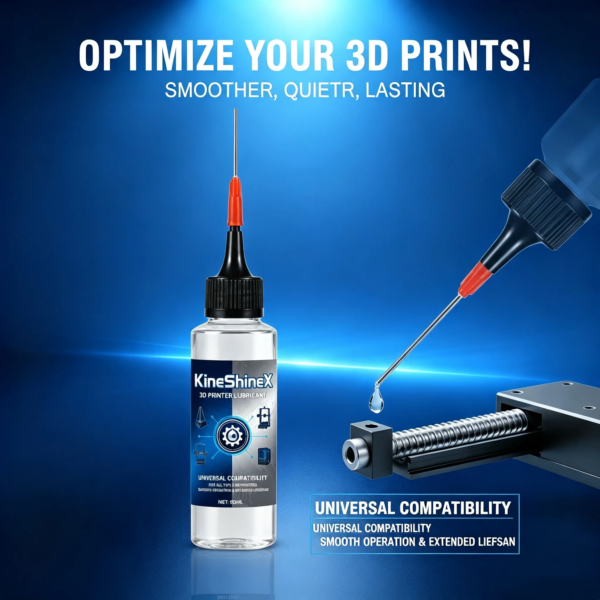 3D-Drucker 5-in-1-Wartungsset, Schmieröl, Hochleistungs-Fett, Reinigungsbürste für Bambu Lab Creality Ender 3D-Teile – Detail 15