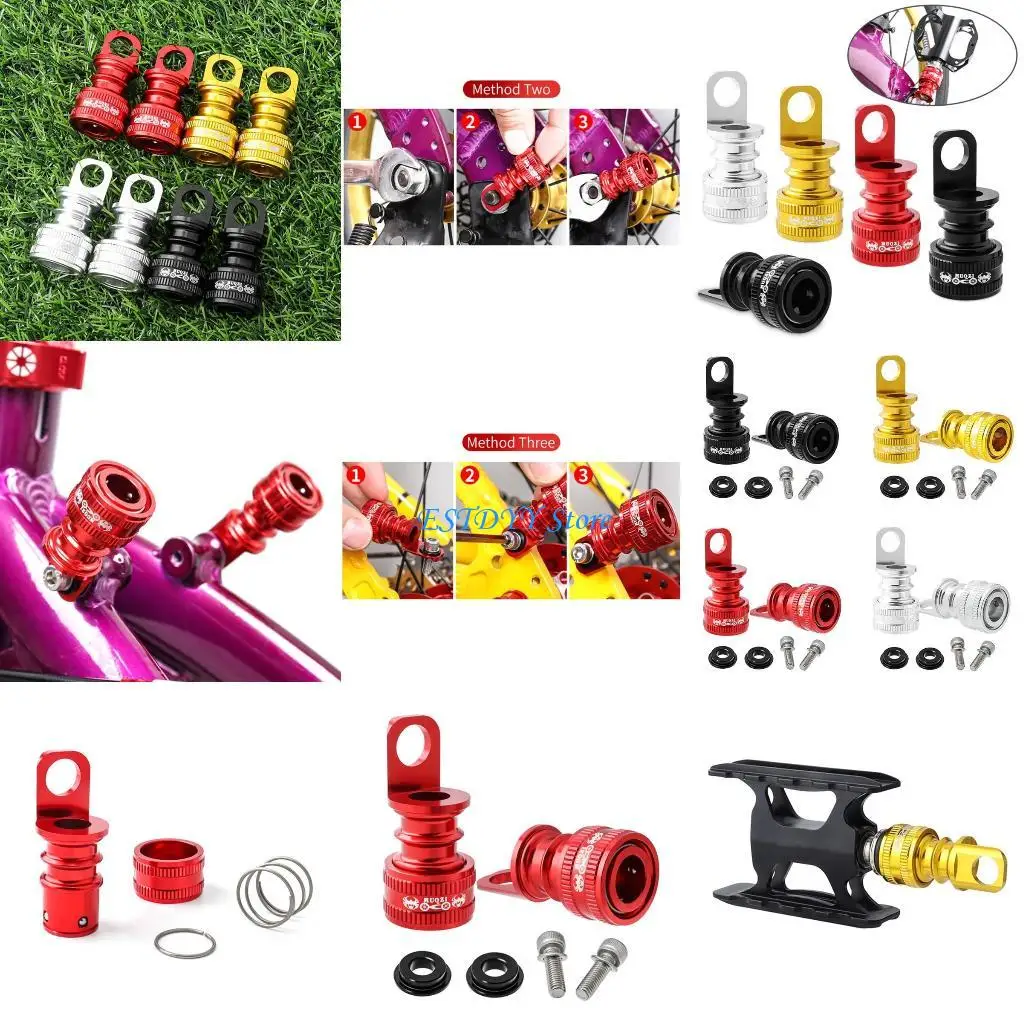 

G6DE Пряжка основания педали складной велосипед Крепежный адаптер из алюминиевого сплава Аксессуары для велосипеда