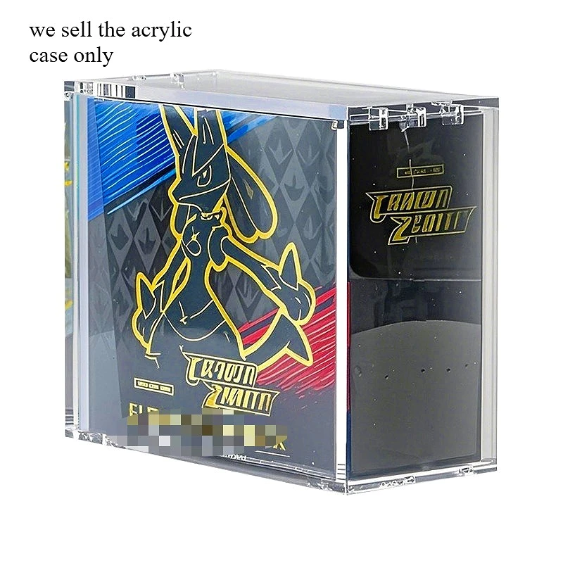 

Acrylic Case Display Case Collector Protector ETB Showcase Magnetic Lid Protector with Strong Magnetic Lid for Pokemond ETB Box
