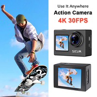 SJCAM SJ4000 Dual Screen 4K Action Camera 30M Waterproof Anti-Shake HD Sports Video Action Cameras Motorcycle Bicycle Helmet