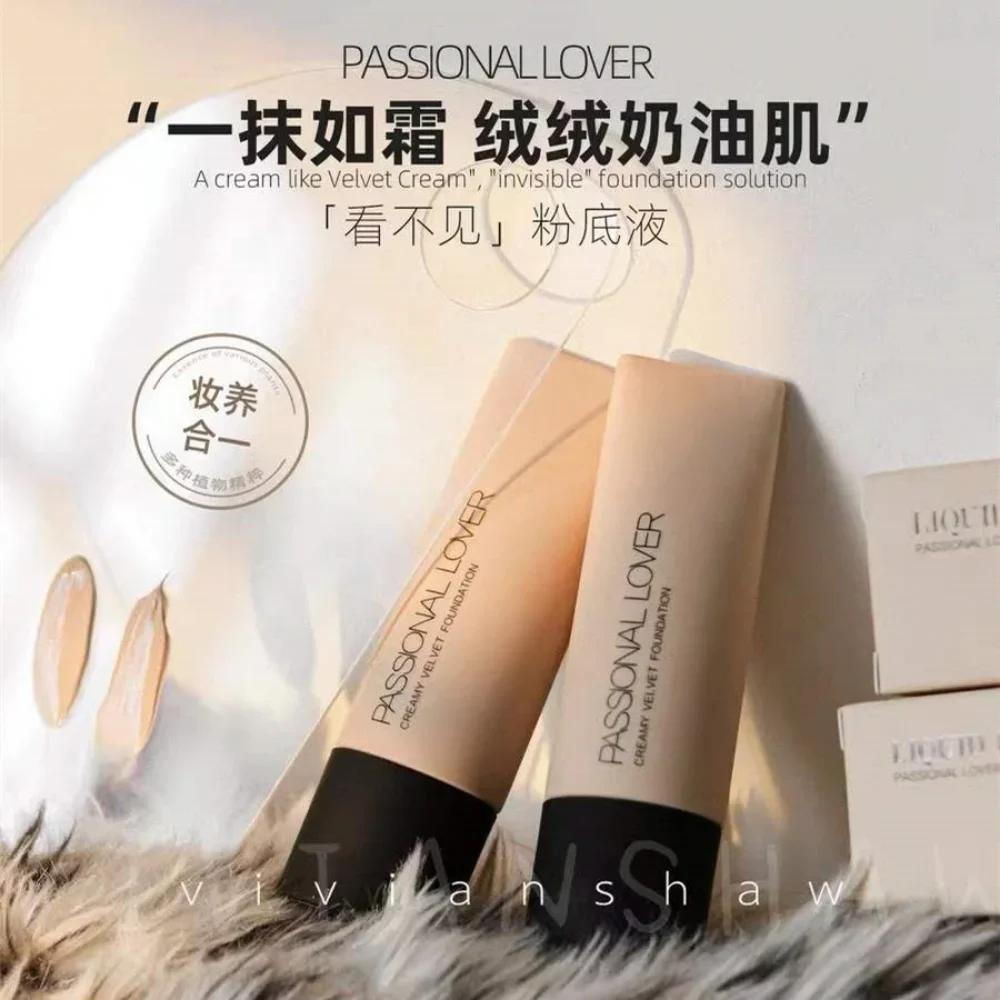 Passional Lover Invisible Liquid Foundation Creamy Concealer Natural Moisturizing Whitening Long-Lasting Waterproof Makeup 30ml