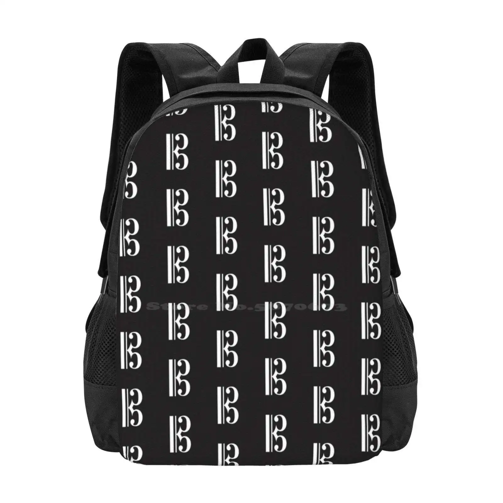 Alto Clef - Black Hot Sale Schoolbag Backpack Fashion Bags Music Vocal Mezzo Soprano Alto Tenor Baritone