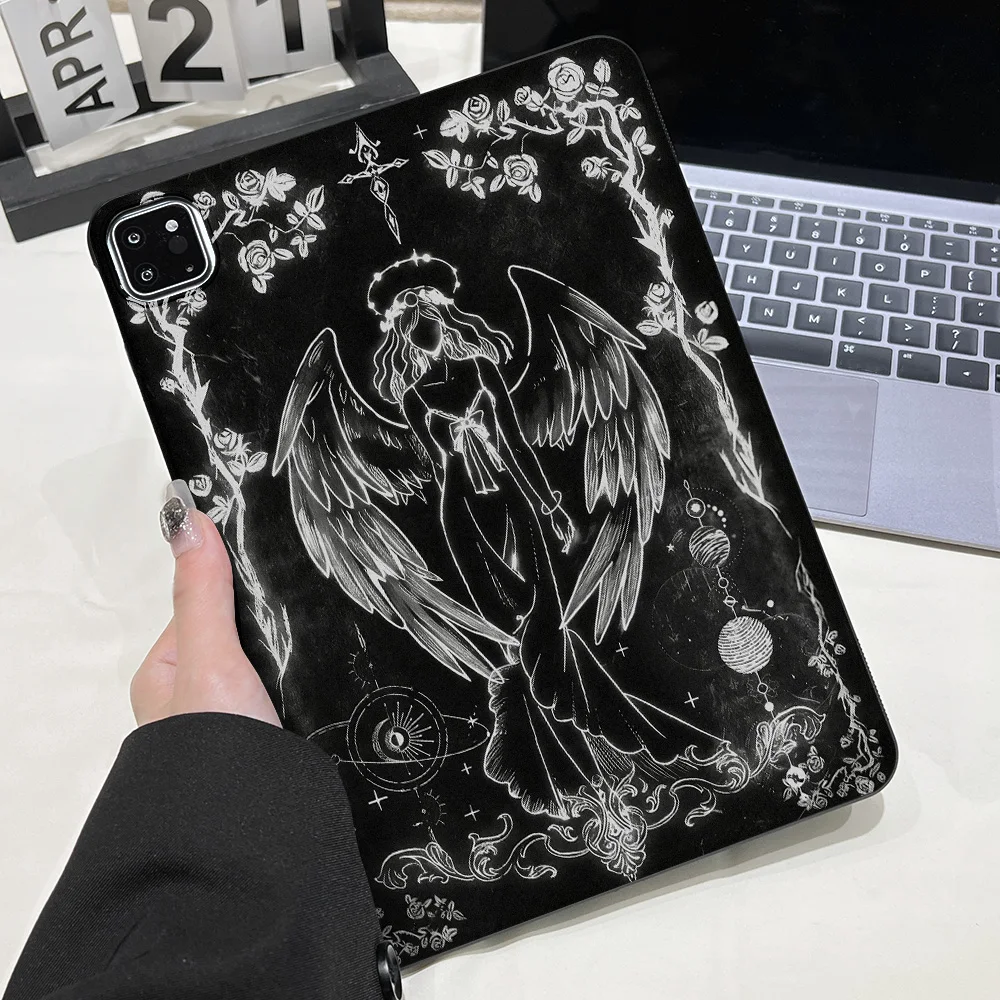 Tablet Case for Apple iPad Pro 9.7 10.5 12.9 13 Air 2 3 11 13 mini 4 5 6 7 Shell Vintage Angel Design Style Protection New