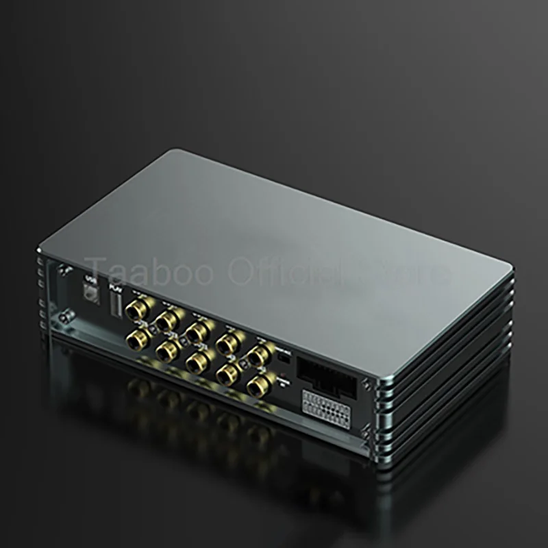 DSP Car Amplifier 4In 6Out 300W Peak Power Vehicle Sound System 31 Band EQ Audio Processor USB Audio Playback For Car Subwoofers