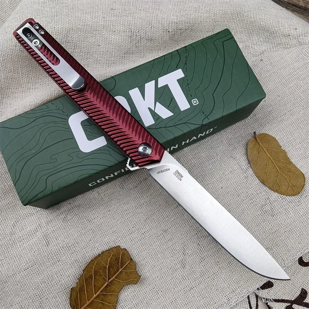 CR K820BXP Ken Onion Assisted Flipper Folding Knife 7Cr13Mov Blade Aluminum Handle Outdoor Camping EDC Survival Knives