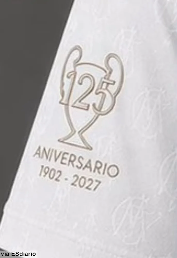 26-27 Real Madrid 26-27 125th Anniversary Football T-shirt Anniversary Edition Quick-drying Fan Lover