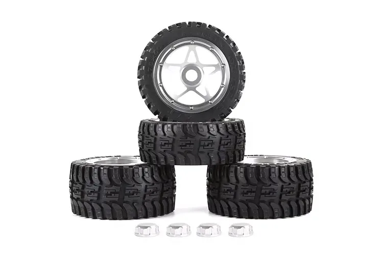 Zestaw pięcioramiennej piasty koła z aluminium CNC z oponami terenowymi do 1/5 ROFUN HPI BAJA 5B