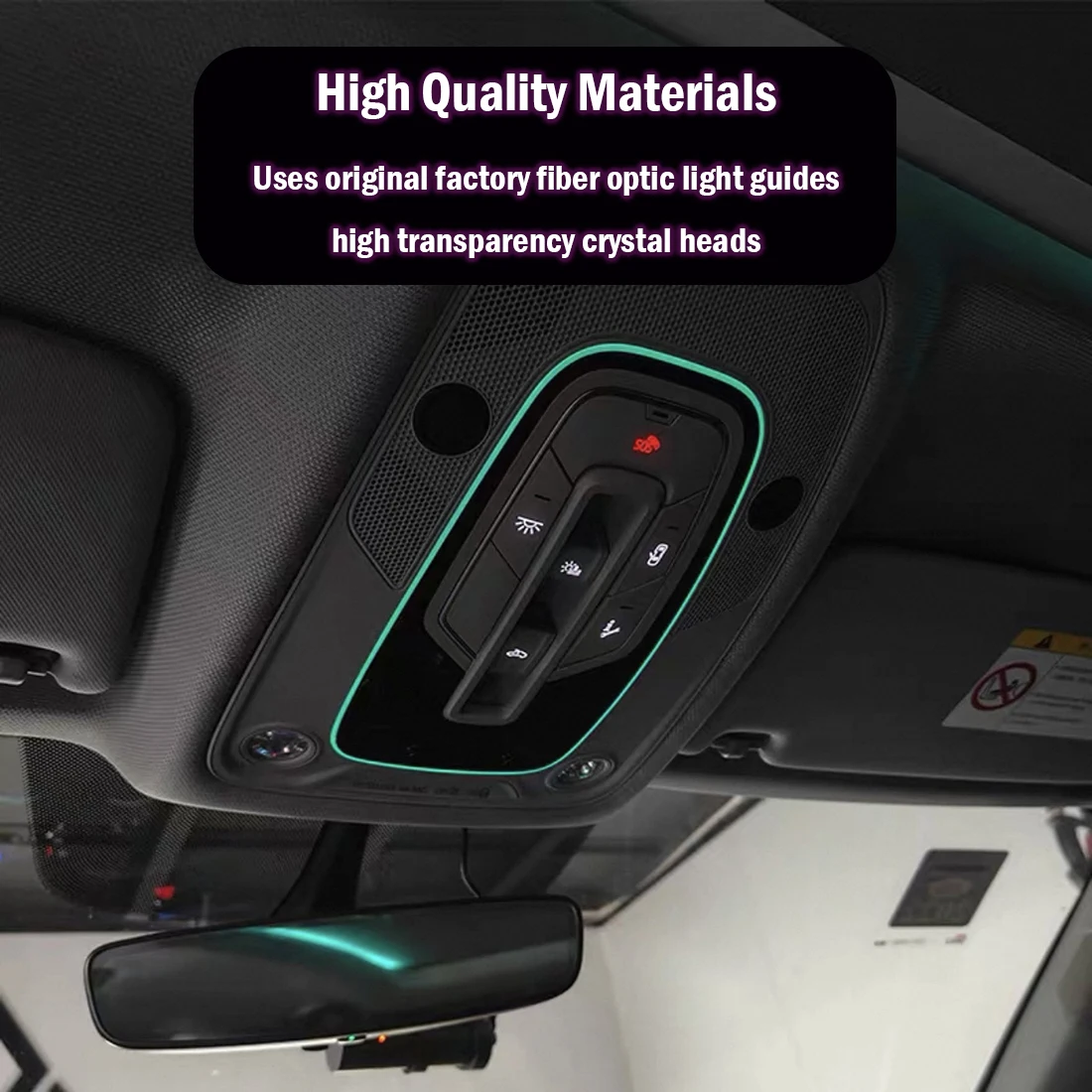 A8 Style 30 Colors Sync Ambient Light For Audi A6L A7L 2019-2025 Car Interior Roof Reading Lamp Fiber Optic Ceiling Dome Light