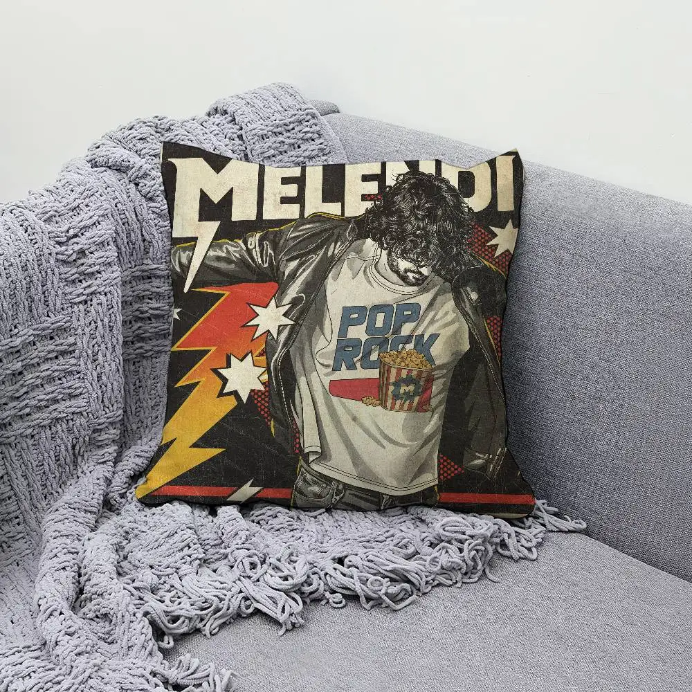 Singer M-Melendi Pop Rock 30x30cm 45x45cm Pillow Case Decor Protective Covers Comfortable Soft For Sofa Living Room Home Office