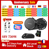 UART Bafang BBS02B BBS02 750W 48V Mid Drive Motor Electric Bicycle Conversion Kit Ebike Engine 48V 52V 13AH 17.5AH 20Ah Battery