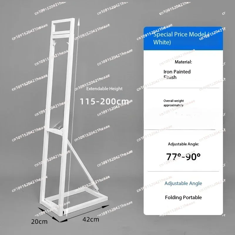 Suitable for standing sign wedding background board telescopic poster support frame vertical floor billboard