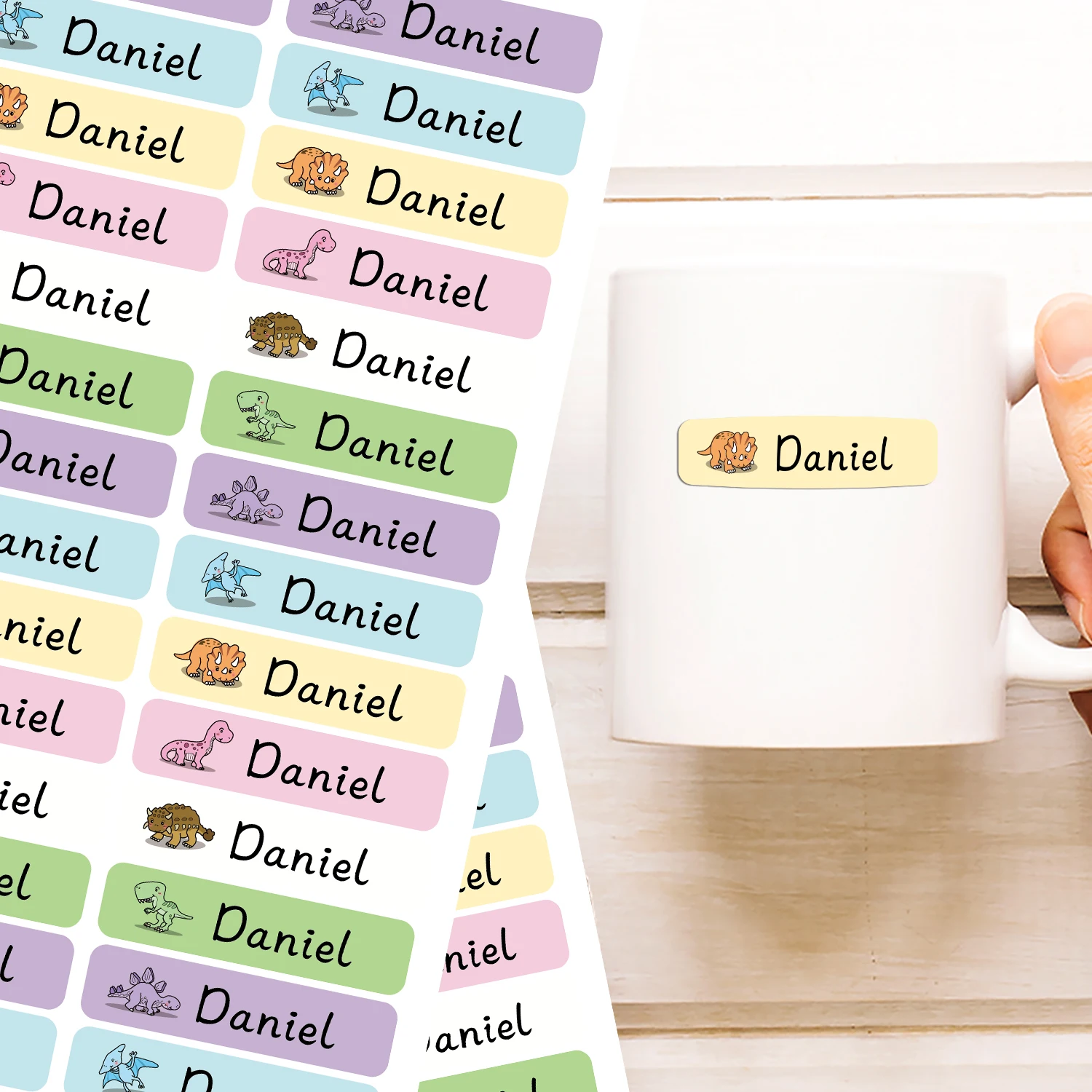 

Custom Name Stickers, Personalized School Supply Labels, Cute Cartoon Icons, Back to School Essentials