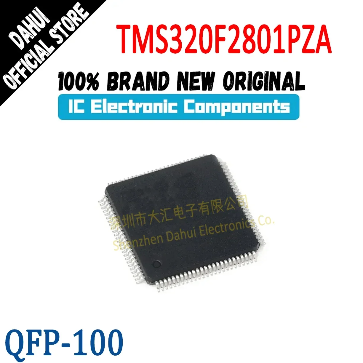 

(1Piece) 100% New Original TMS320F2801PZA 320F2801PZA QFP-100 digital signal processor chip integrated circuit ic
