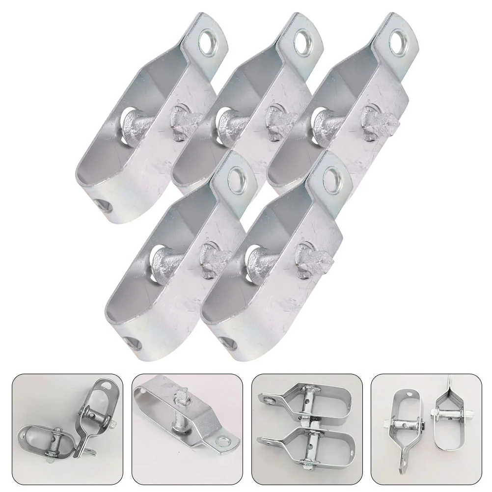 6 Pcs Picket Fence Metal Rope Tension Tightener Heavy Duty Clamps Silver Casting Creative Wire