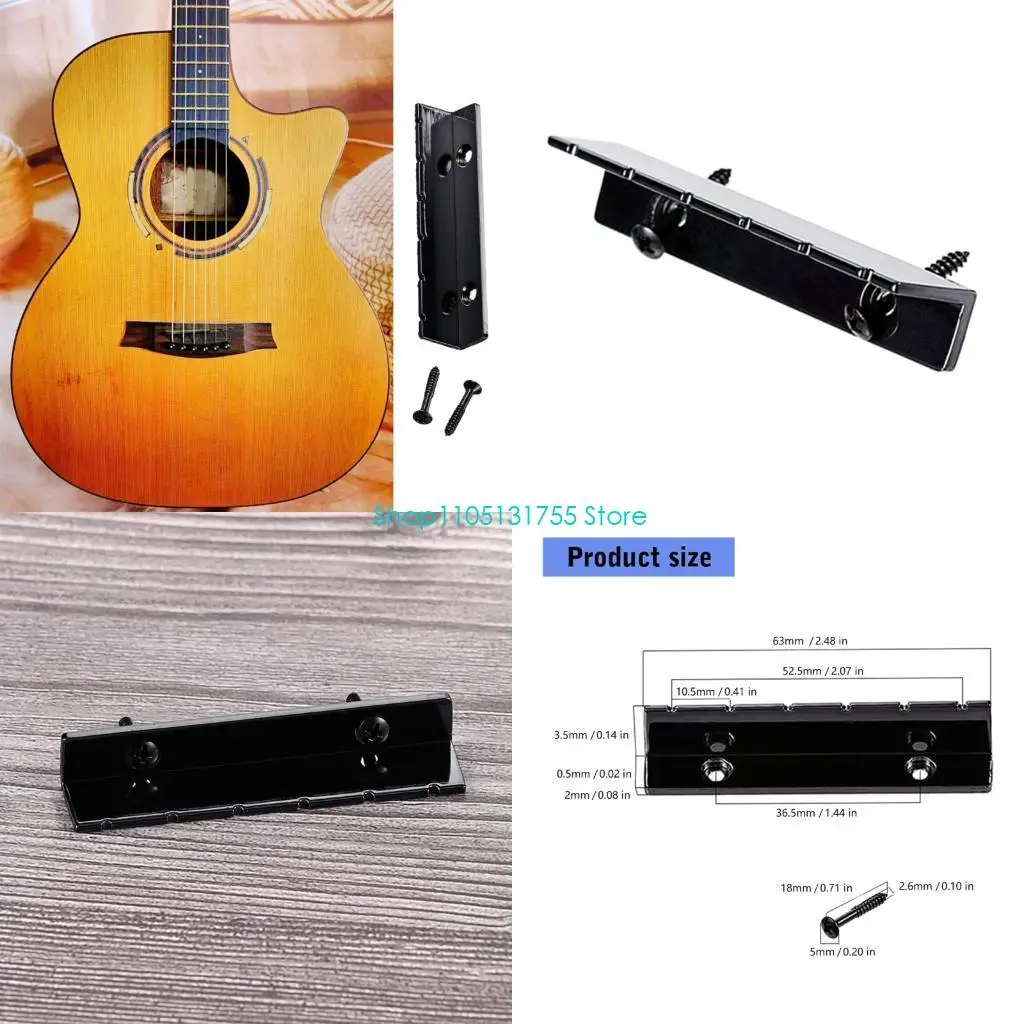 K0EF Metal L Shaped Guitar Nut For 6 String Electric Guitars Durability Design Ensures Reliable Tuning And Quick Installation