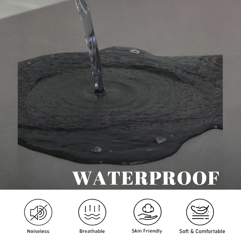 1pc Waterproof Mattress Protector Cover, Ultra-Soft Breathable Knitted Fitted Sheet for Bed, Bedroom Essentials