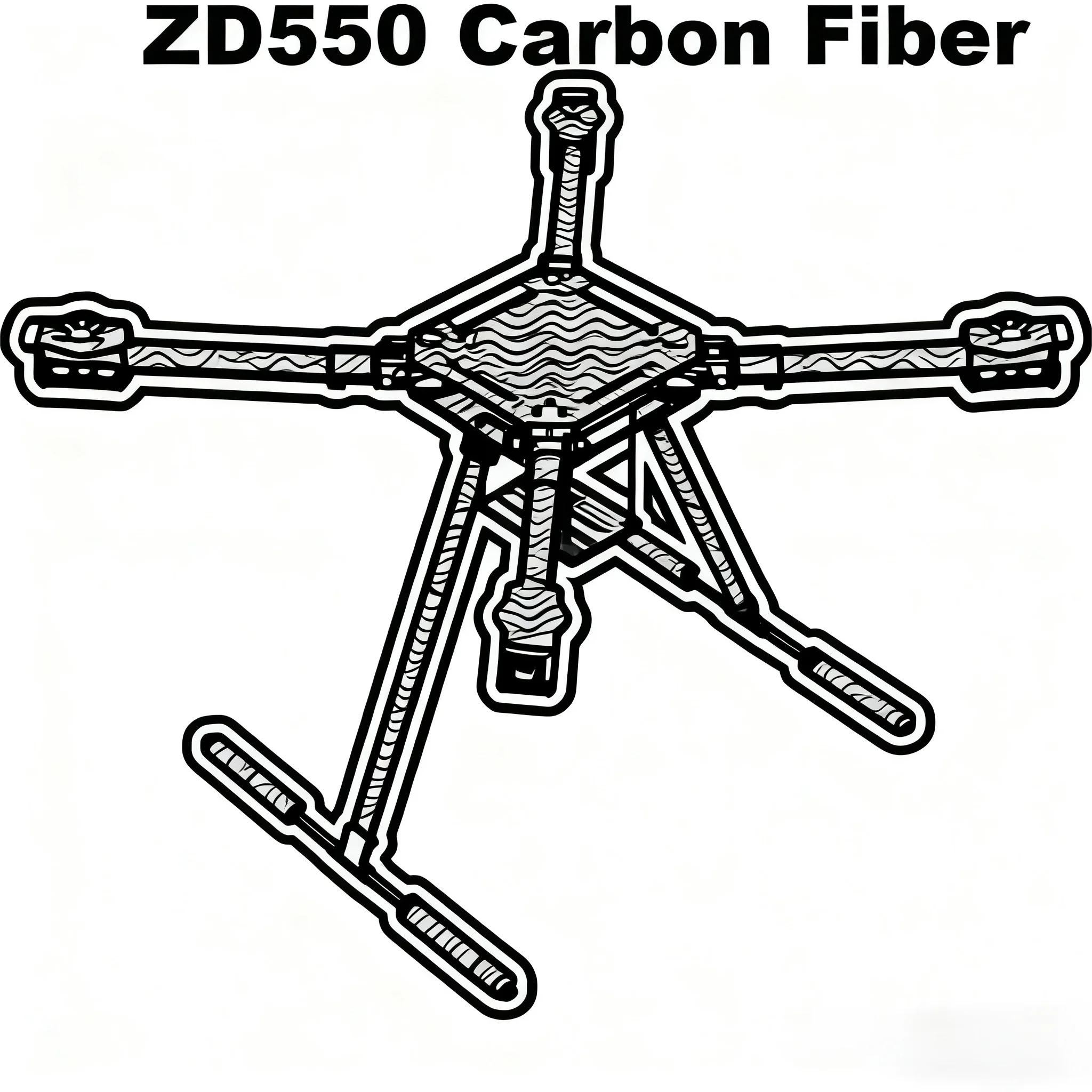 

RctoSk 550 Hexa Frame PIXHAWK PRO M8N M9N M10Control Carbon Ardupilot Радио Телеметрия Квадрокоптер BLHELI 40A 3508 700KV Мотор ESC