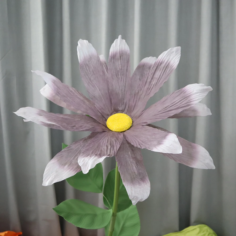 High-quality Artificial Large Non-woven Fabric Daisy Flower Bouquets Room Decoration Accessories Yard Garden Decors Fake Flowers
