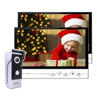 Wired Video Doorbell Intercom System 9 Inches Tuya HD Video Door Phone Kits with HD Camera Unlock, Monitoring for Villa House