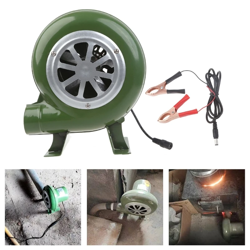 

Barbecue Fan BBQ Blower 40/60/80W Mini Blacksmith Air Blower with Duct Portable Manual Blower for Camping