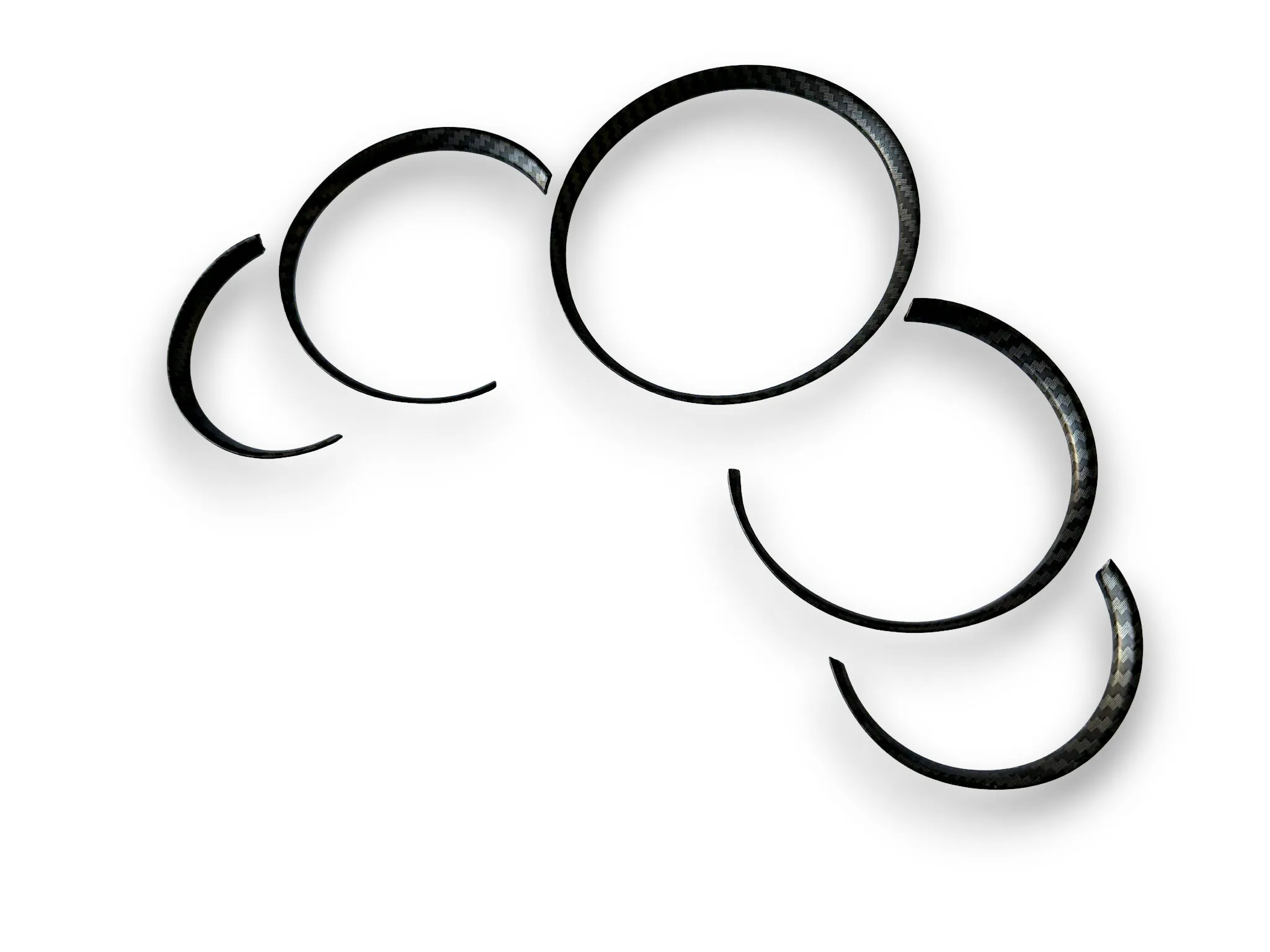1 Set Matt Carbon Fiber Style Dashboard Dial Gauge Rings Bezel Trim for Porsche 911 996 S Turbo Targa view 4