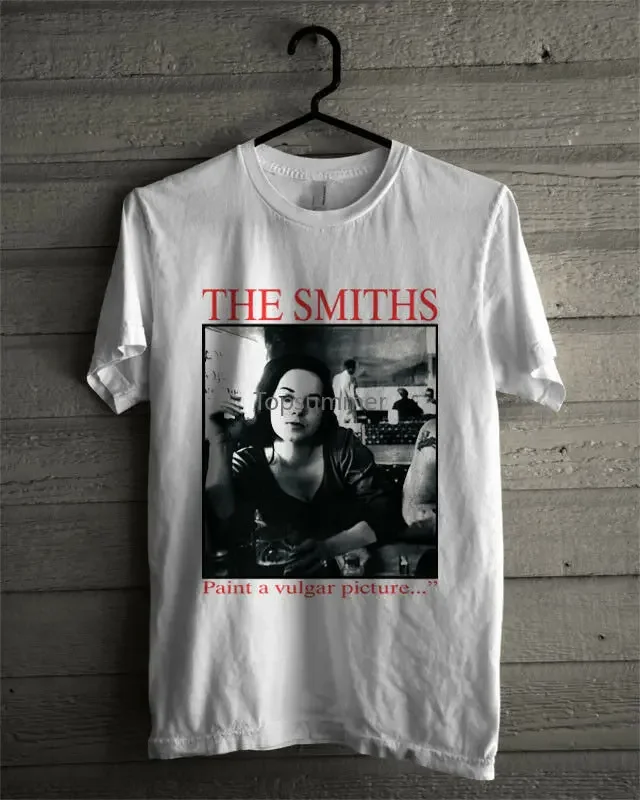 New Rare The Smiths Vintage T Shirt 90'S Paint A Vulgar Picture Top Reprint Fashion Men Printed T-Shirts