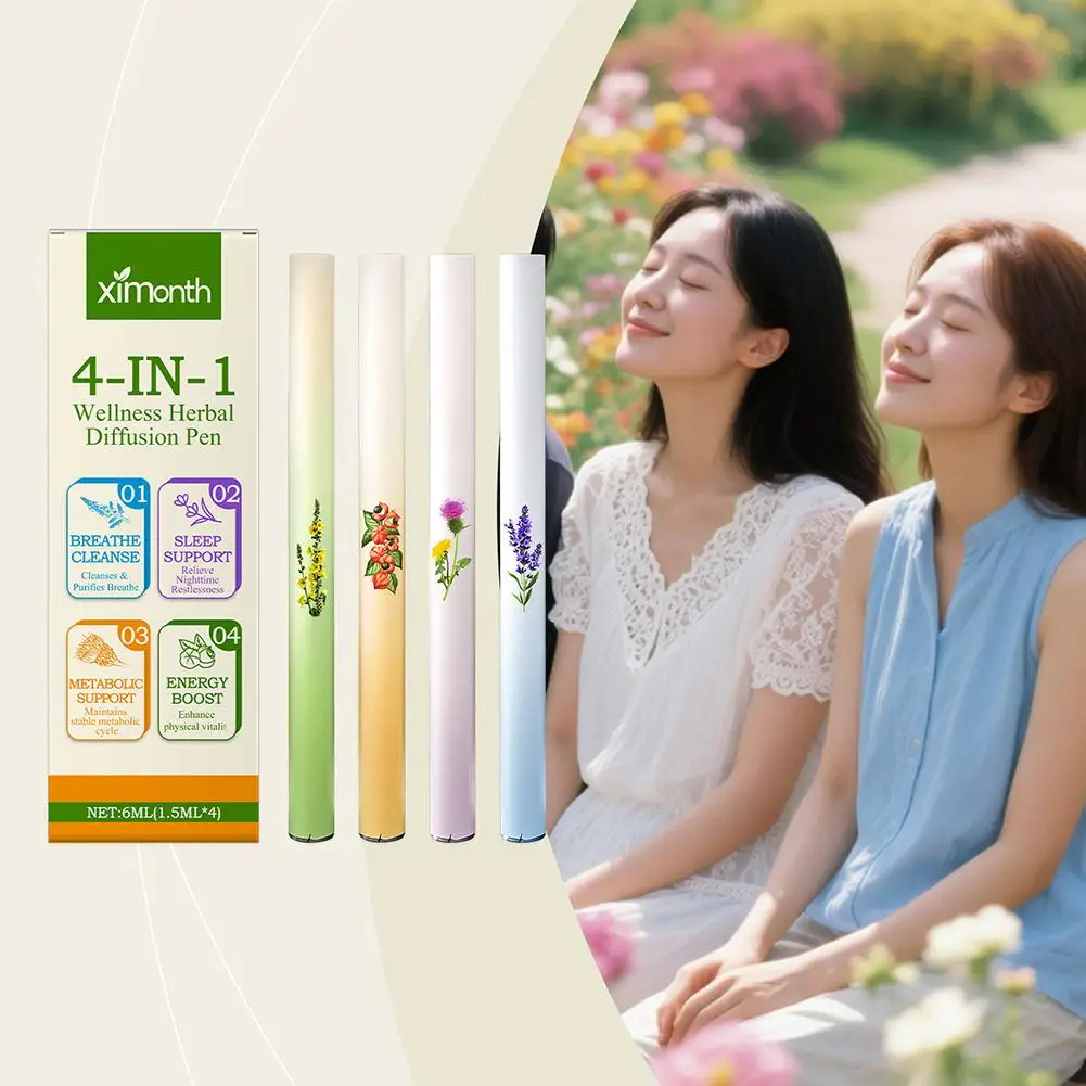 Herbal Energy Combination Bar Natural Herbal Formula Portable Clear Breathing Refreshing Aromatherapy Diffuser Lung-Cleansing