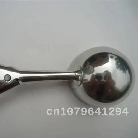 

Trigger Stainless Steel Dough Spoon Scooper Melon Baller Metal Cookie Spoon 3 Size Ice Cream Scoop