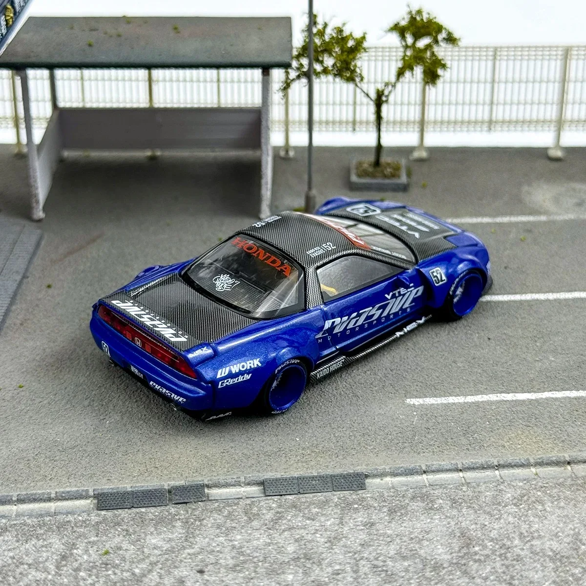 MINIGT&KaidoHouse 1:64 Honda NSX NA1 Evasive V2 wide body version Alloy car model - in stock