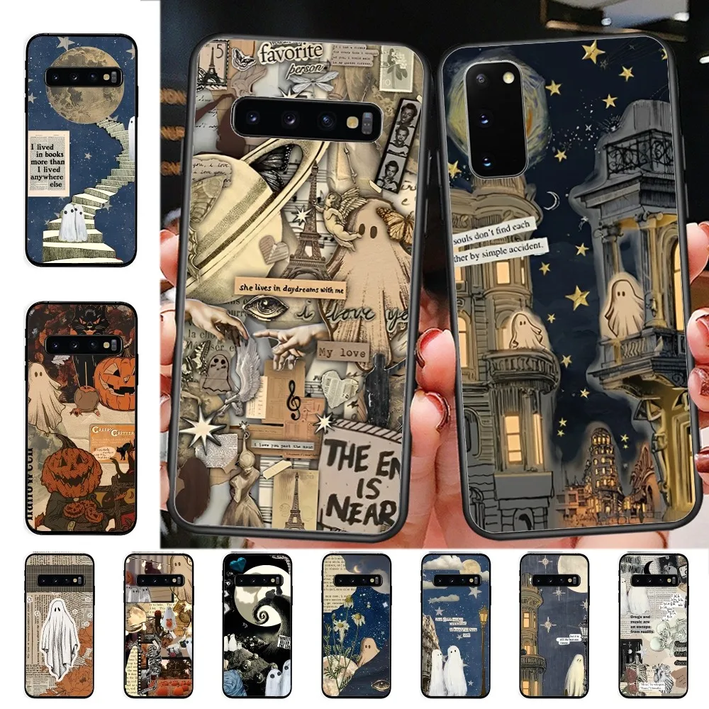 

Cute Ghost Phone Case For Samsung S 9 10 20 21 22 23 30 23plus lite Ultra FE S10lite Fundas