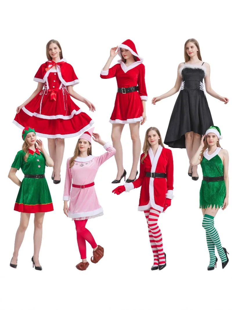 New Medieval Christmas Costumes Party Theme Christmas Costumes 2024 Christmas Dresses COS Stage Performance Costumes