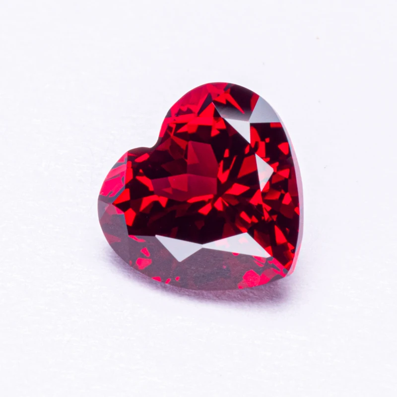 مختبر نمت روبي القلب قطع حمامة الدم الأحمر اللون DIY سحر صنع المجوهرات المواد الرئيسية تحديد شهادة AGL #3