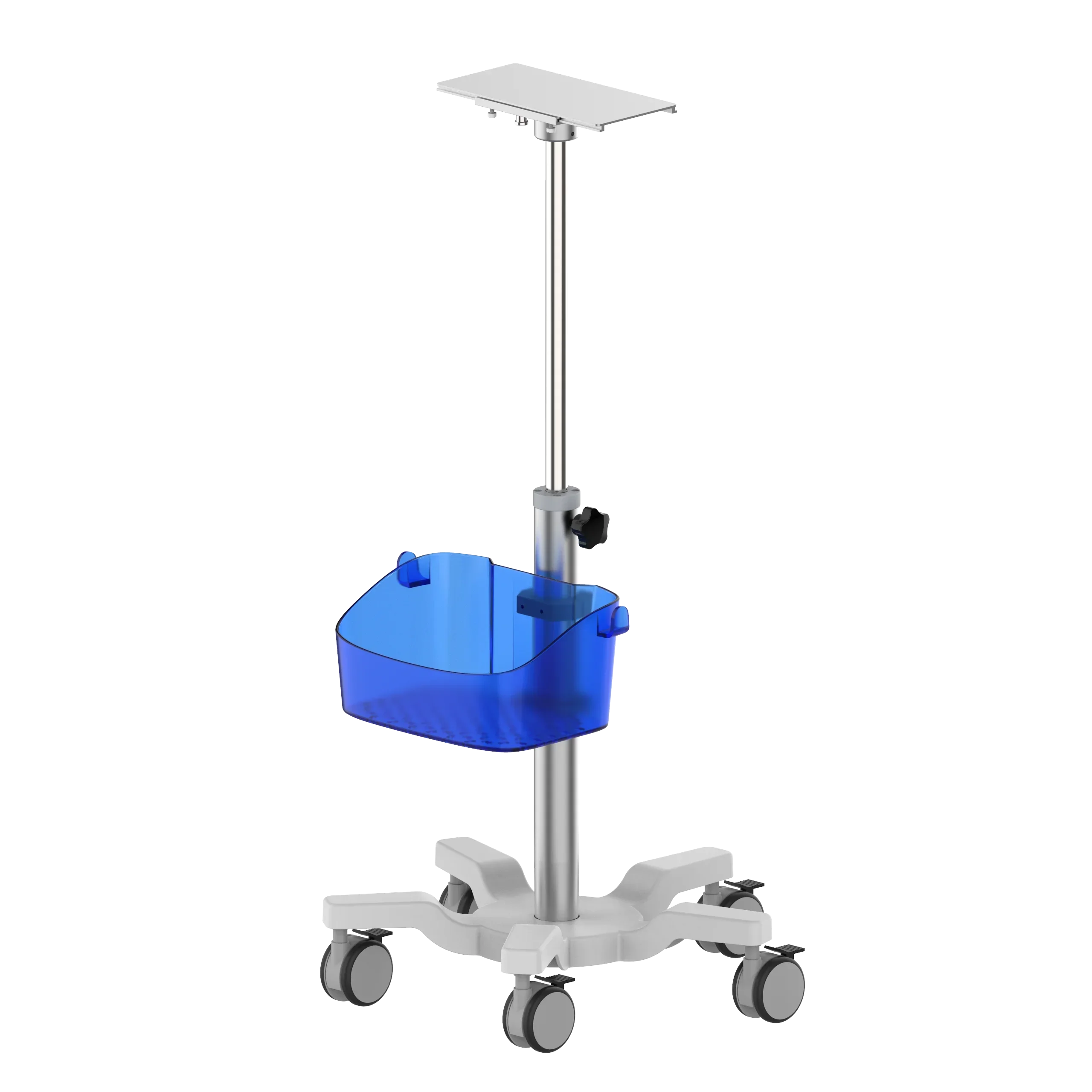 Selected high-quality products High-end Aluminum Hospital Monitored Stand trolley antibiosis stand variable height PM stand