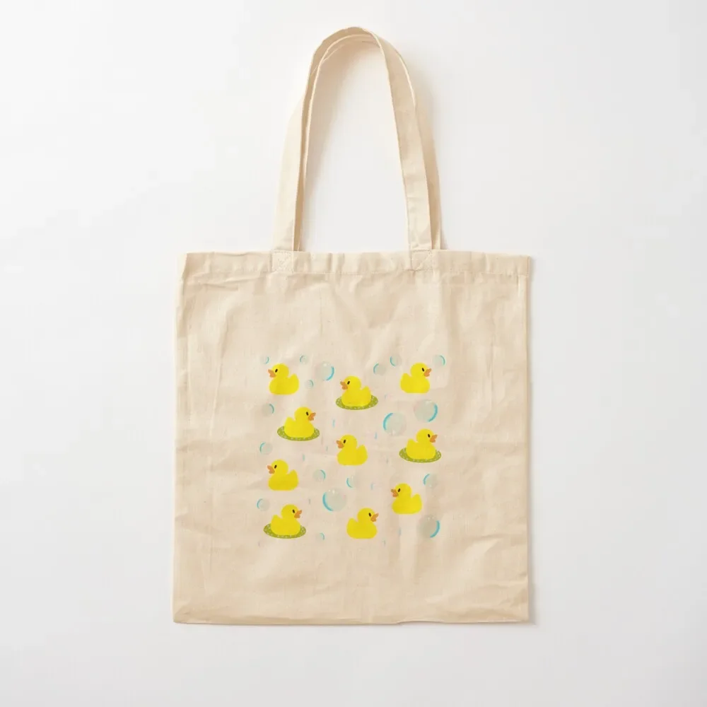 

Rubber ducks and bubbles Tote Bag shoping bag canvas tote bags tote bags aesthetic Bag