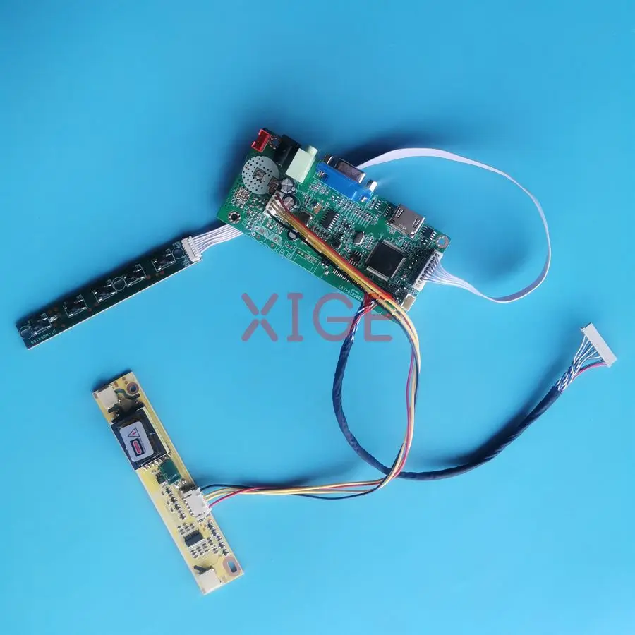 

LCD Screen Drive Controller Board Fit M150XN07 M150XN06 TMS150XG1 G150XG01 20 Pin LVDS VGA+HDMI 2-CCFL 1024*768 1024x768 DIY Kit