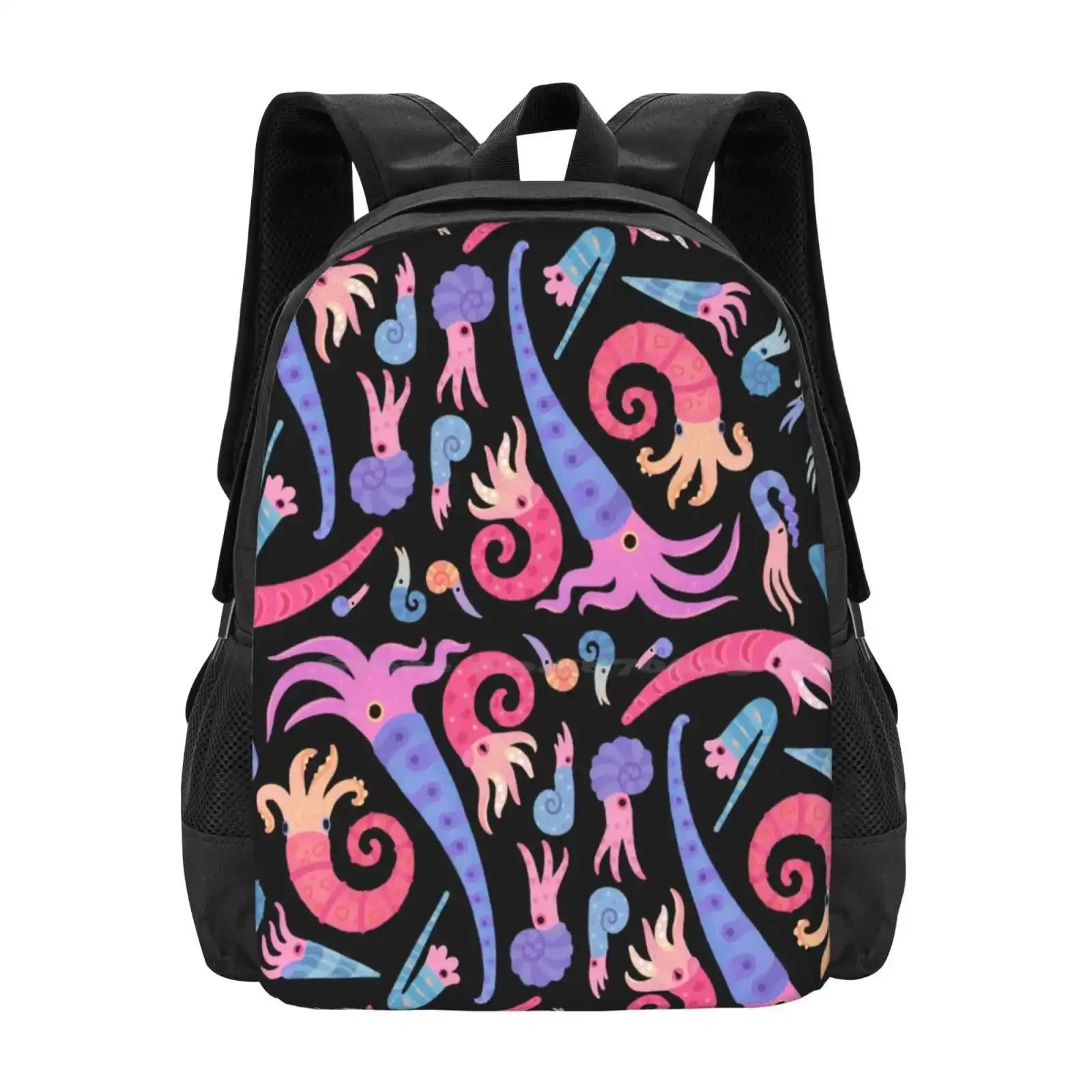 

Ancient School Bags Travel Laptop Backpack Fish Nautilus Nautiloids Dinosaur Sea Shell Ocean Life Marine Life Ancient Life