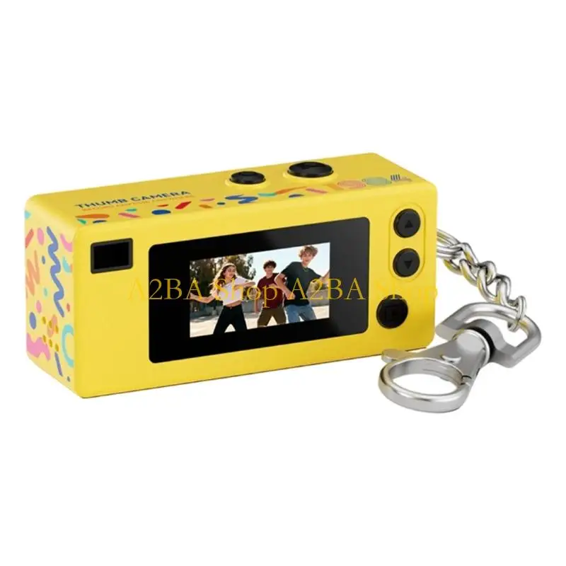 A2BA Mini Digital Camera G65 Small Thumb Size Body With Lanyard For Key hoop Bag Decor 1080P Full 720p Video Recording Creative