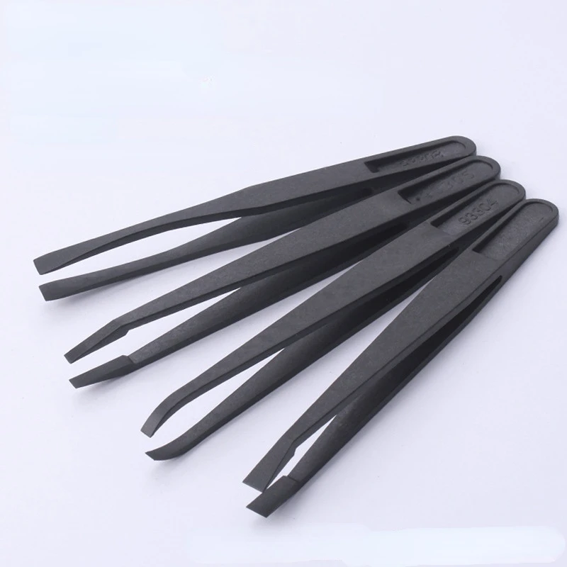 

3pcs/lot Anti-static Plastic Tweezers Hard Plastic Tweezers Electronic Component Picker Multi-purpose Industrial Tweezers