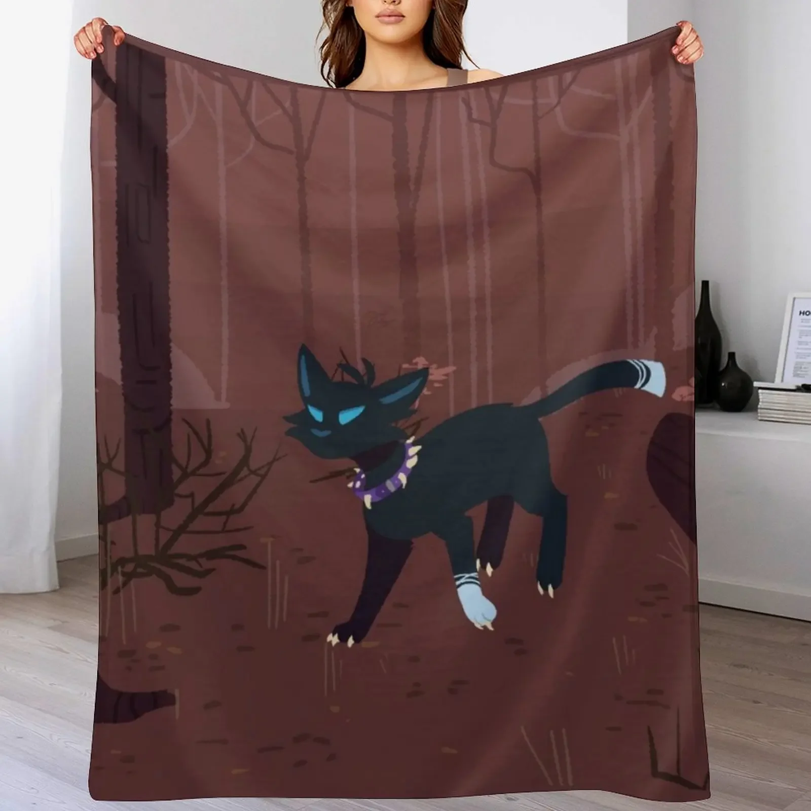 

Scourge of the Forest Throw Blanket wednesday Vintage Flannel Fabric blankets and throws Blankets