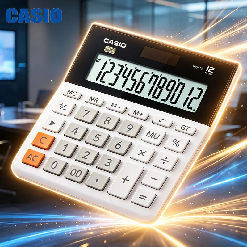 CASIO MH/DH-12/14  slim business desktop calculator, compact body that doesn’t take up desk space, office calculator