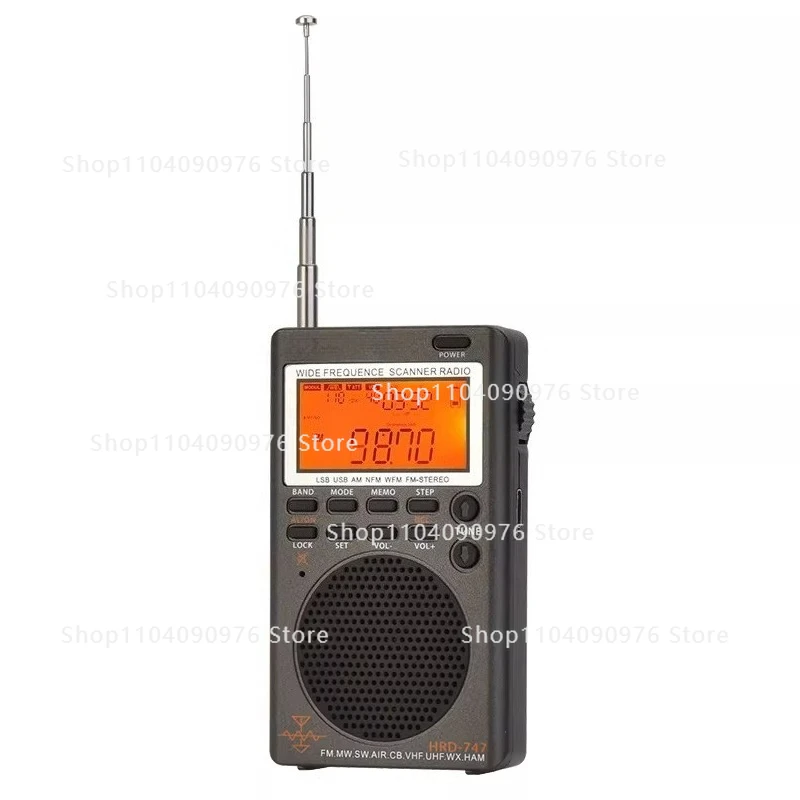 

HRD747 Aviation Full Band Digital Display DSP Radio Off-Road Aohaoshi VHF/UHF Channel
