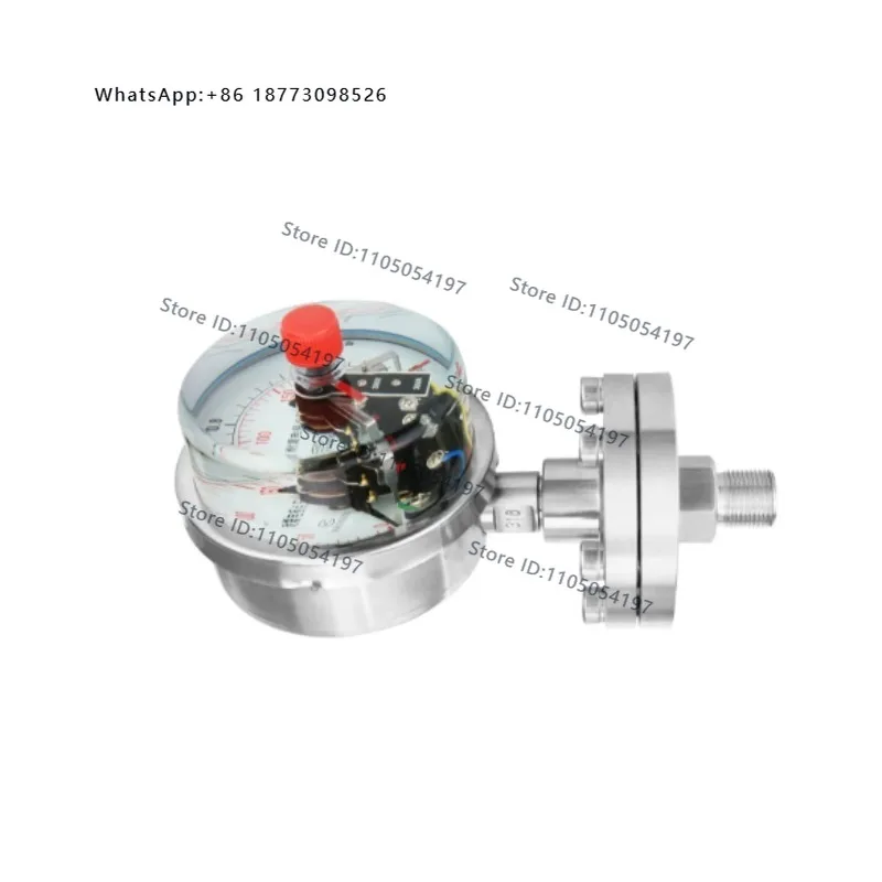 Stainless steel diaphragm electric contact pressure gauge threaded connection M20 * 1.5 DN15