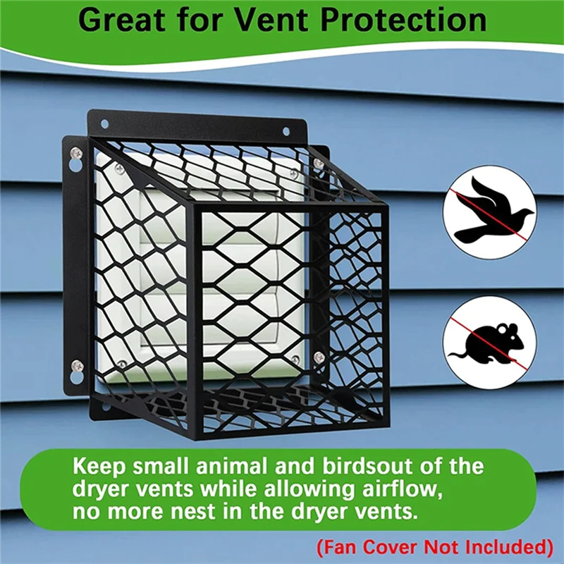 Protector de aves de ventilación de secadora AB45, protector de cubierta de ventilación de secadora para ventilación de ventilador de escape de baño, jaula de ventilación para pájaros