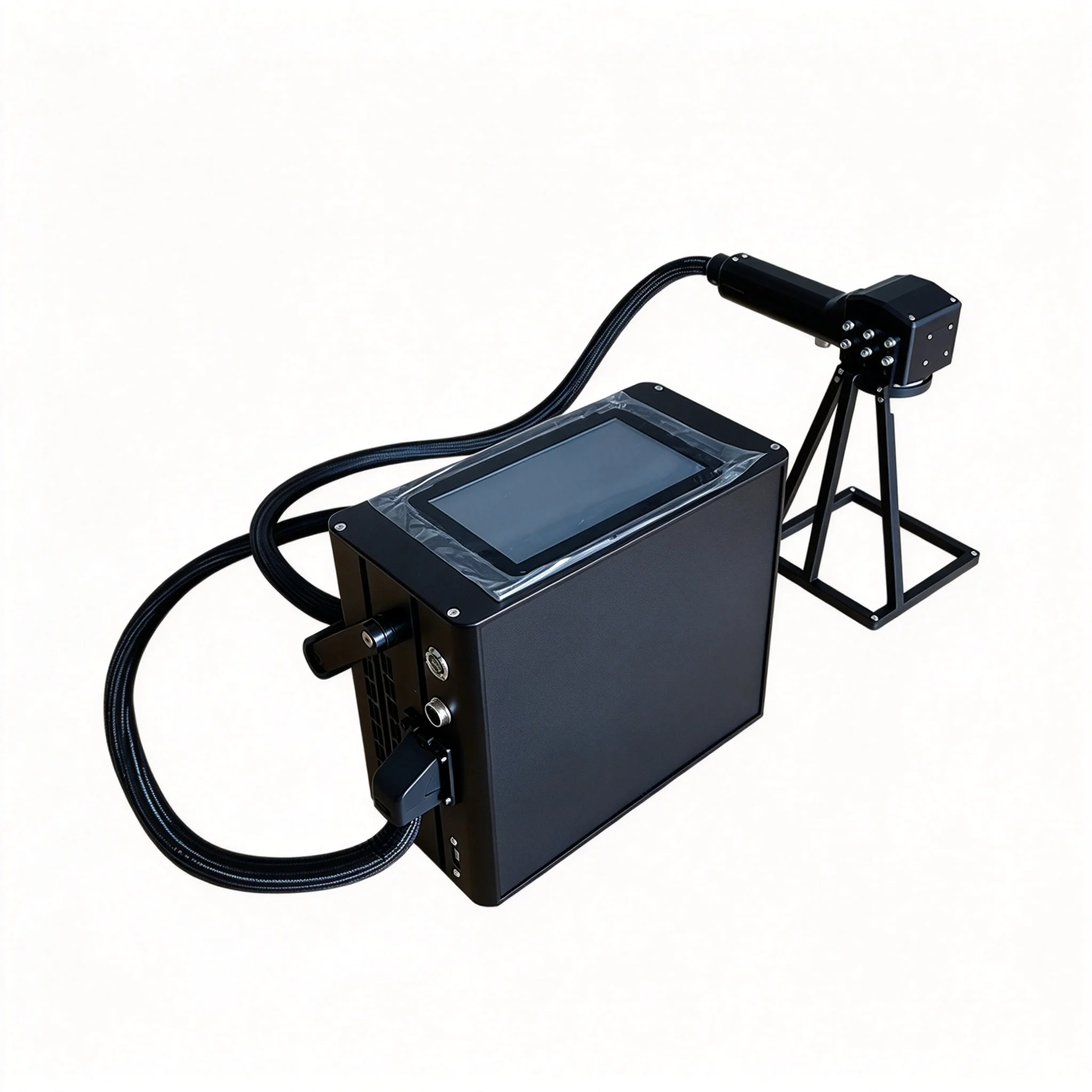 LY New Mini Wireless Handheld Lithium Battery Fiber Laser Nameplate Marking Machine Laser Engraver 20W 30W 50W Optional